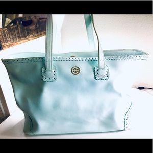 SOLD! Tory Burch Large Tote Light Blue